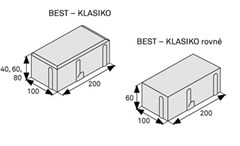 BEST KLASIKO 60mm přírodní STANDARD